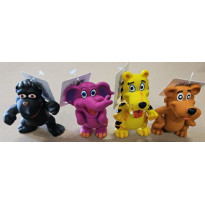 Theuns Latex wilde dieren ± 12 cm p/st willekeurig geleverd