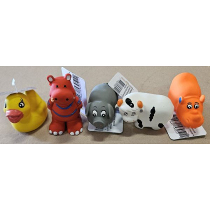 Theuns Latex kleine boerderij dieren 8 / 10 cm p/st willekeurig geleverd