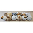 Theuns Pluche wilde dieren assortiment met piep 15 cm p/st willekeurig geleverd