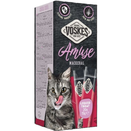 Voskes Liquid Treats Makreel 20 x 15gr