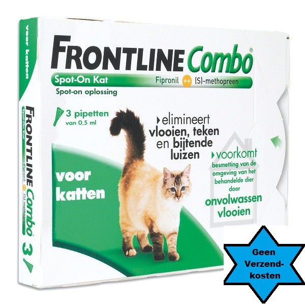 werkloosheid rots analyseren Frontline Kat Combo 3 pipet - Dierenparadijs Theuns