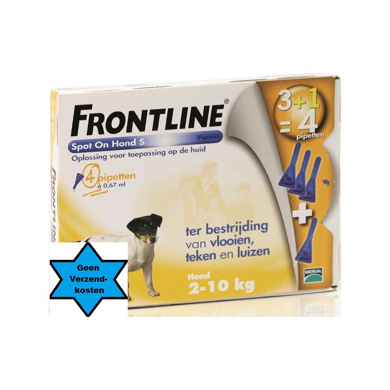 Frontline Hond Spot S 4 pipet - Theuns