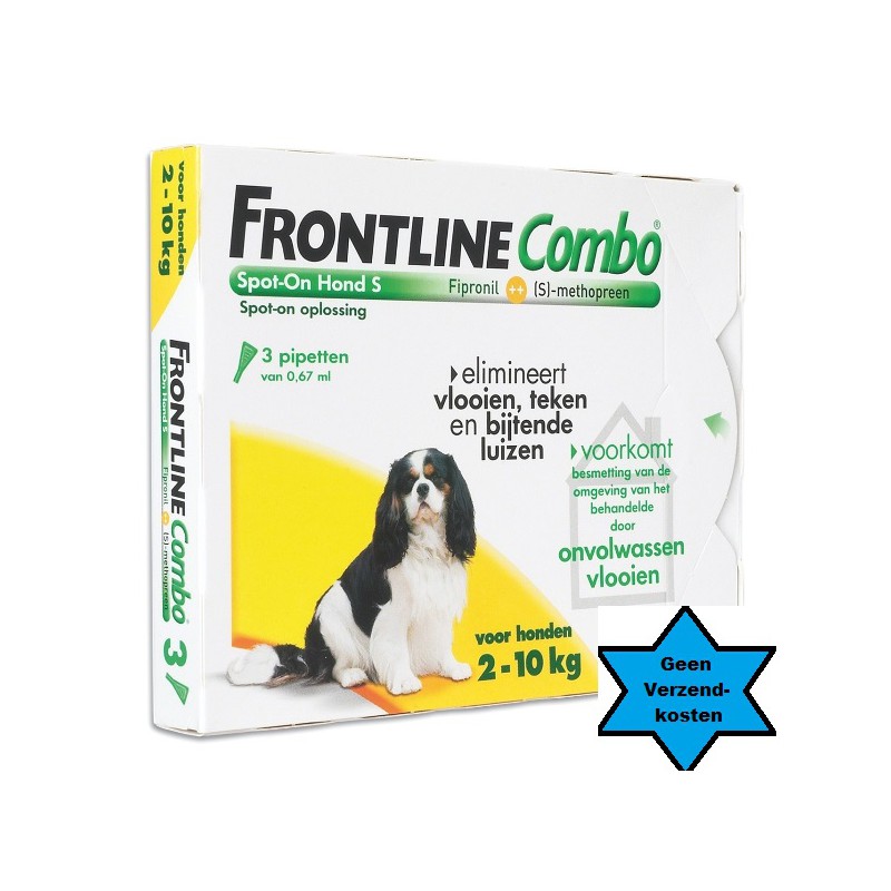 Raak verstrikt Voorouder gebonden Frontline Hond Combo S 3 pipet - Dierenparadijs Theuns